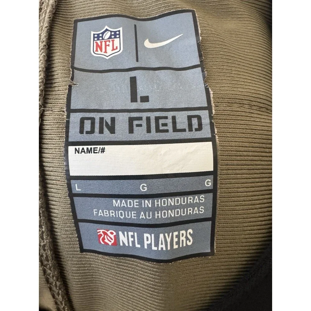 Nike 49ers Nick Bosa #97 Salute to Service On Field Jersey Size L Olive Camo
